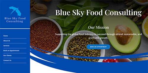 Web Design Case Study: Blue Sky Food Consulting