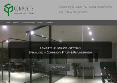Web Design Case Study: Complete Ceilings and Partitions