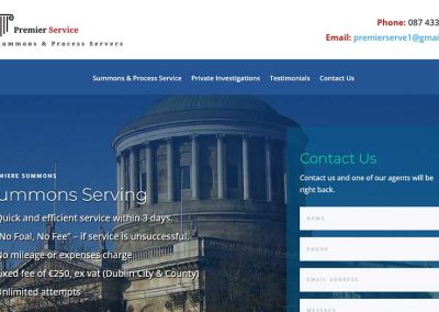 Premier Summons Website Development