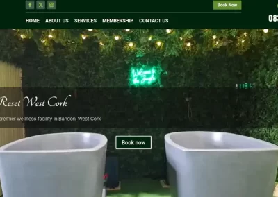 Reset West Cork Recovery Centre Website Design